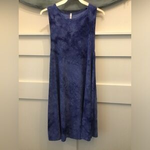 My Story Sleeveless Blue Tank Swing Dress